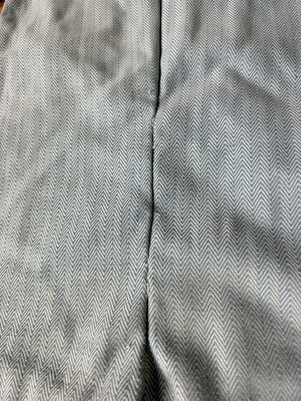VTG 70s Penny Pockets boy Childrens Romper Jumpsuit Blue Herringbone Knit Shorts
